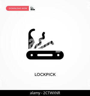 Icône de vecteur Lockpick. . Illustration moderne et simple à vecteur plat pour site Web ou application mobile Illustration de Vecteur