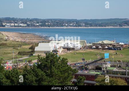 Angleterre, Devon, Dawlish, vue sur l'estuaire de Warren & River exe Banque D'Images