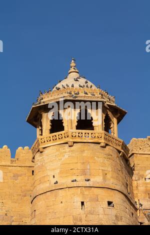 Jaisalmer, Rajasthan, Inde- Fév 18,2020.A structure à l'intérieur du fort près de Manik Chowk Banque D'Images