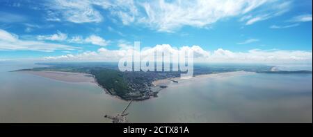 Weston Super Mare de drone Banque D'Images