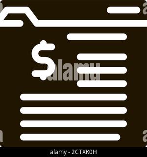 Site Web financier avec symbole dollar Illustration de Vecteur