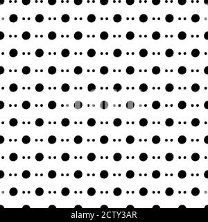 Entourez l'arrière-plan abstrait noir et blanc. Papier peint bohémien. Points motif vectoriel de ligne dessiné à la main. Illustration de Vecteur