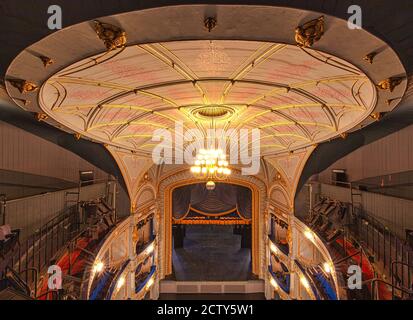 Vues intérieures du théâtre et de l'opéra de Tyne, Newcastle upon Tyne, Angleterre, Royaume-Uni Banque D'Images