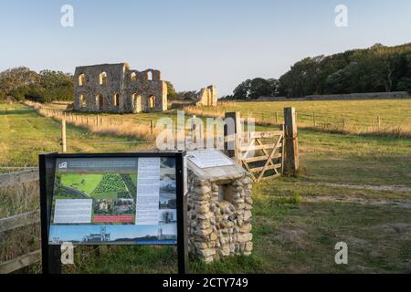 Greyfriars Monastrey - Dunwich Banque D'Images