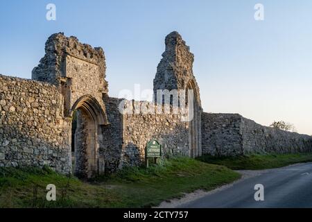 Greyfriars Monastrey - Dunwich Banque D'Images