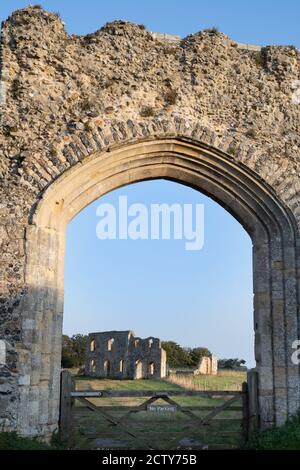 Greyfriars Monastrey - Dunwich Banque D'Images