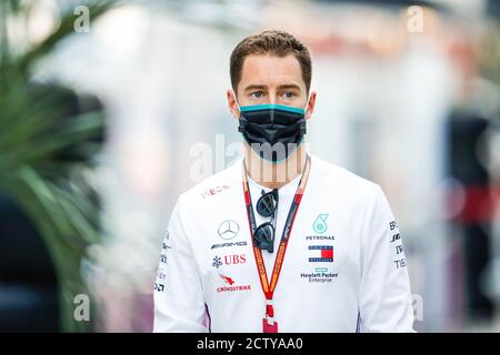 VANDOORNE Stoffel (bel), pilote de réserve de Mercedes AMG F1 GP, portrait lors du Grand Prix russe de Formule 1 VTB 2020, du 25 au 27 septembre 202 Banque D'Images