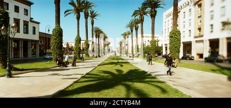 Parc public à Rabat, Maroc Banque D'Images