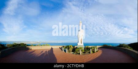 Monument sur la côte, Cabrillo National Monument, point Loma, San Diego, San Diego Bay, San Diego County, Californie, Etats-Unis Banque D'Images