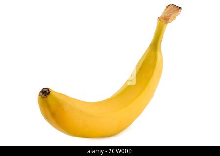La banane isolé sur fond blanc Banque D'Images