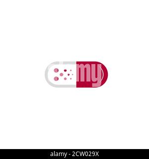 Médecin plus stéthoscope capsule illustration vecteur logo design soins de santé et symboles médicaux. Illustration de Vecteur