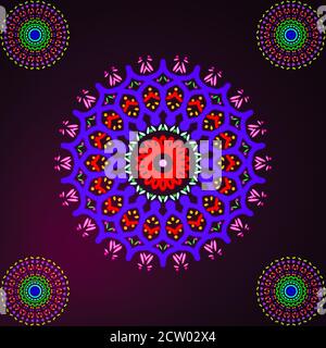 Illustration de modèles circulaires abstraits pour utilisation polyvalente Banque D'Images