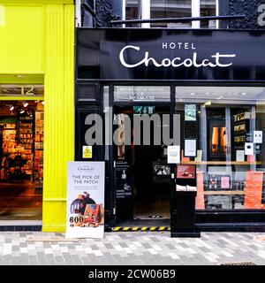 Hotel chocolat Luxury confiserie Chocolate Shop, sans personne, Kingston, Londres Banque D'Images