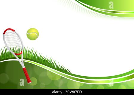 Arrière-plan abstrait vert tennis sport jaune boule illustration vecteur Illustration de Vecteur