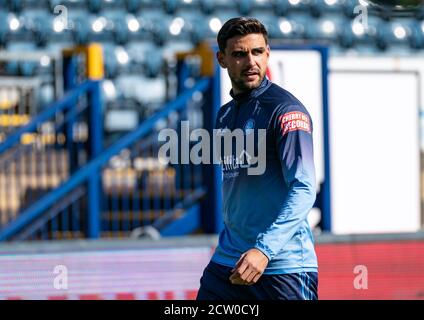 High Wycombe, Royaume-Uni. 26 septembre 2020. Ryan Tafazolli de Wycombe Wanderers lors du match de championnat Sky Bet entre Wycombe Wanderers et Swansea City à Adams Park, High Wycombe, Angleterre, le 26 septembre 2020. Photo de Liam McAvoy. Crédit : Prime Media Images/Alamy Live News Banque D'Images