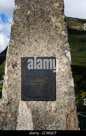 Editorial 09.07.2019 Geiranger Norway Monument à l'Hôtel Utsikten Near Geiranger Banque D'Images