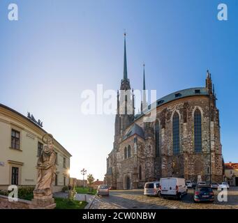 Brno (Brünn): Cathédrale Saint-Pierre-et-Paul, Musée diocésain de la vieille ville, Jihomoravsky, Südmähren, Moravie du Sud, Tchèque Banque D'Images