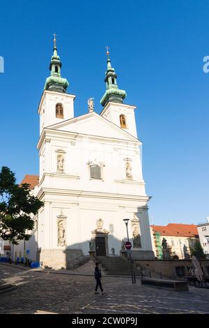 Brno (Brünn): eglise St Michael dans la vieille ville, Jihomoravsky, Südmähren, Moravie du Sud, Tchèque Banque D'Images