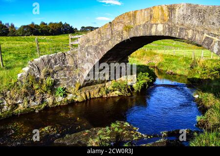 Pont Strines, Colden Water, Jack Bridge, Pennines, Yorkshire Banque D'Images