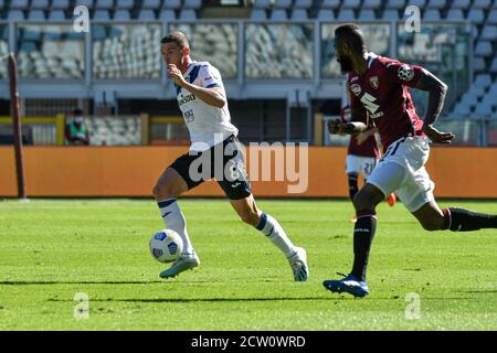 Turin, Italie. 26 septembre 2020. Turin. Série D'un match de la ligue Tim 2020/2021. Turin contre Atalanta. Stade olympique en photo : Robin Gosens crédit : Agence de photo indépendante/Alamy Live News Banque D'Images