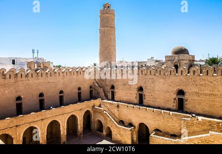 Forteresse de Ribat à Sousse, Tunisie. Banque D'Images