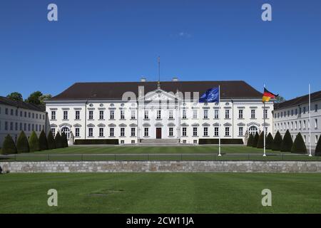 Château de Berlin Bellevue Siège du Président fédéral Banque D'Images