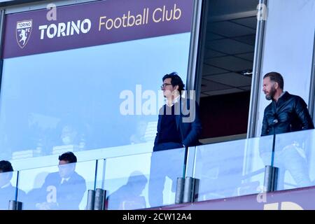 Turin, Italie. 26 septembre 2020. Turin. Série D'un match de la ligue Tim 2020/2021. Turin contre Atalanta. Stade olympique en photo: Urbano Cairo crédit: Agence de photo indépendante/Alamy Live News Banque D'Images