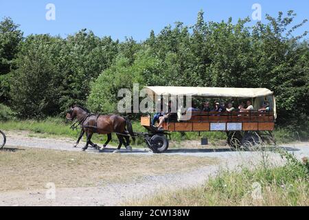 Fisching Village Vitt Way vers cape Arkona Banque D'Images