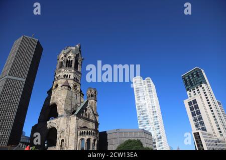 L'Église du Souvenir Empereur Guillaume de Berlin Banque D'Images