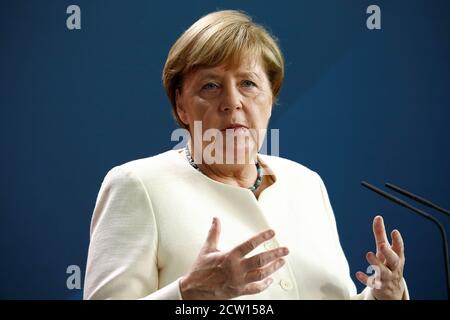 Berlin, Allemagne. 14 septembre 2020. La chancelière allemande Angela Merkel. Credit: Michele Tantussi/reuters/Pool/dpa/Alamy Live News Banque D'Images