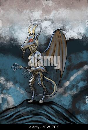Illustration de Jersey Devil Banque D'Images