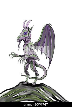 Illustration de Jersey Devil Banque D'Images