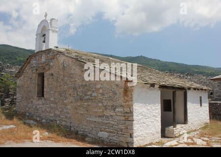 Village de Pinakates à Mont Pelio , Grèce Banque D'Images