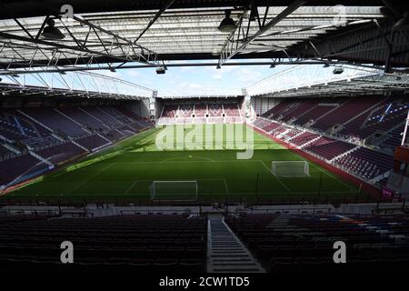 Tynecastle Park, Édimbourg, Écosse. Royaume-Uni 26 septembre 20. Hearts vs Patrick Thistle friendly Match . Crédit : eric mccowat/Alay Live News Banque D'Images