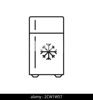 Symbole et symboles de style vectoriel d'icône de réfrigérateur Illustration de Vecteur