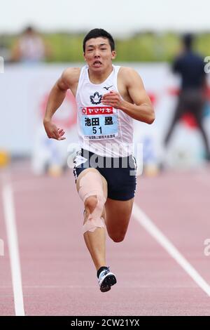 Nagano Athletic Stadium, Nagano, Japon. 26 septembre 2020. Rui Ikeda, 26 SEPTEMBRE 2020 - Athlétisme : le 36e Championnat national de course et de terrain du Japon U20 événements combinés Décathlon masculin - 100m au Stade Athlétique Nagano, Nagano, Japon. Crédit: Naoki Nishimura/AFLO SPORT/Alay Live News Banque D'Images