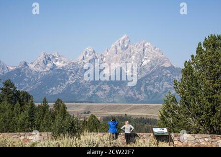 Plage de Grand Teton, Grand Teton National Park, Wyoming, USA Banque D'Images