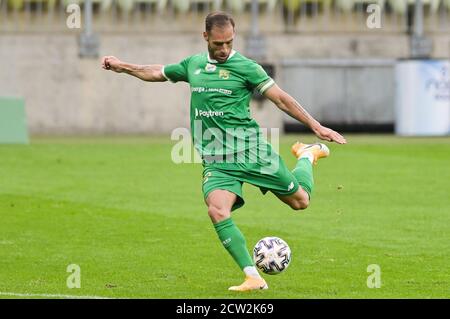 Gdansk, Pologne. 26 septembre 2020. Flavio Paixao de Lechia vu en action pendant le match polonais Ekstraklasa entre Lechia Gdansk et TS Podbeskidzie Bielsko Biala.(score final; Lechia Gdansk 4:0 TS Podbeskidzie Bielsko Biala) Credit: SOPA Images Limited/Alay Live News Banque D'Images