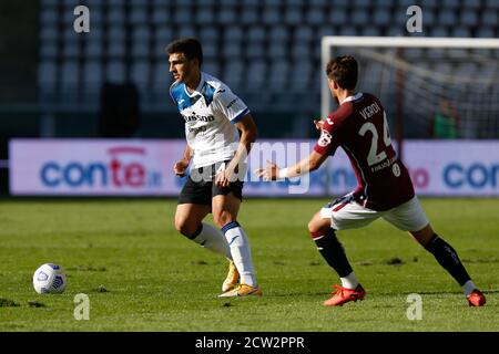 Turin, Italie. 26 septembre 2020. Turin, Italie, 26 septembre 2020, Bosko Sutalo (Atalanta) pendant Torino vs Atalanta - italien Serie A football Match - Credit: LM/Francesco Scaccianoce Credit: Francesco Scaccianoce/LPS/ZUMA Wire/Alay Live News Banque D'Images