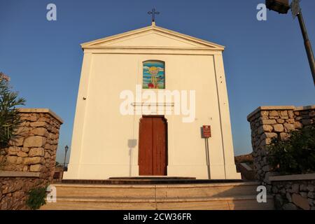 Milazzo - Facciata della Chiesa di San Rocco all'alba Banque D'Images