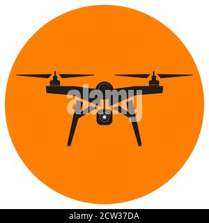 Illustration de Vector Drone sur fond blanc Illustration de Vecteur