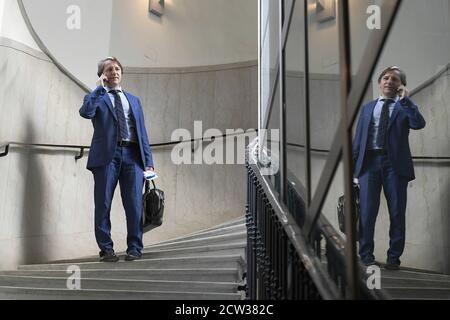 Foto Archivio, Italie. 27 septembre 2020. ROME, 01 avril 2019 Pasquale Tridico (Presidente INPS) durante la presentazione del raporto OCSE Etude économique de l'Italie 2019 ph. (Luigi Mistrulli/Fotogramma, Foto ARCHIVIO - 2020-09-27) p.s. la foto e' utilizzabile nel rispetto del contento in cui e' stata scattata, e senza intento diffamatorio del decoro delle persone rappresentate Credit: Independent photo Agency/Alay Live News Banque D'Images