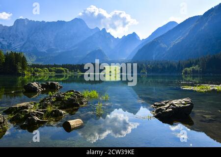 Laghi di Fusine Friuli Venezia Giulia Banque D'Images