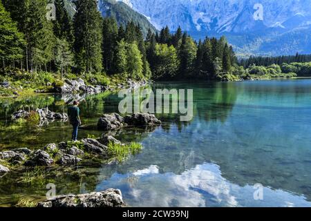 Laghi di Fusine Friuli Venezia Giulia Banque D'Images