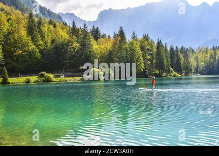 Laghi di Fusine Friuli Venezia Giulia Banque D'Images