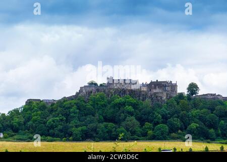 Schloß Stirling auf dem Castle Hill à Schottland Banque D'Images