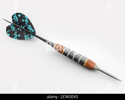 Rendu 3d de la flèche Dart, masque inclus Banque D'Images