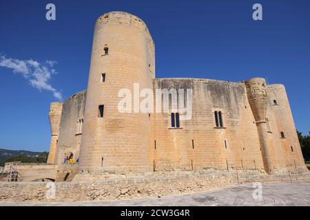 castillo de Bellver, siglo XIV, estilo gótico, Majorque, Iles baléares, Espagne Banque D'Images