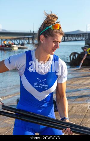 Irish Offshore Rowing Championships, Portmagee, Comté de Kerry, Irlande, septembre 2020 Banque D'Images