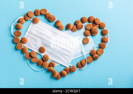 Saint Nicholas jour pendant la pandémie de Covid-19 aux pays-Bas Banque D'Images